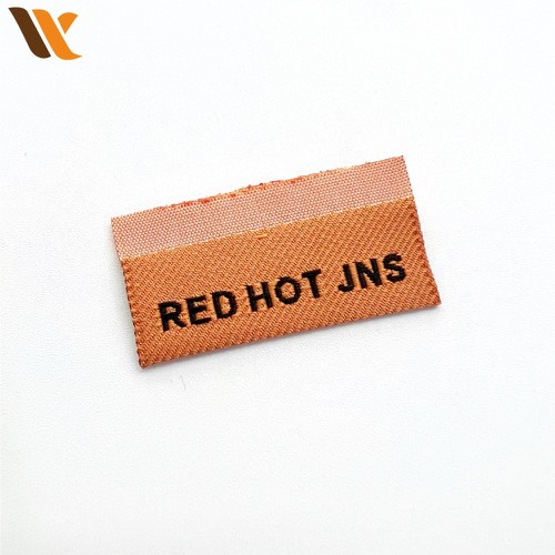 Custom Brand Small Orange Neck Woven Label 3 Custom Brand Small Orange Neck Woven Label 3